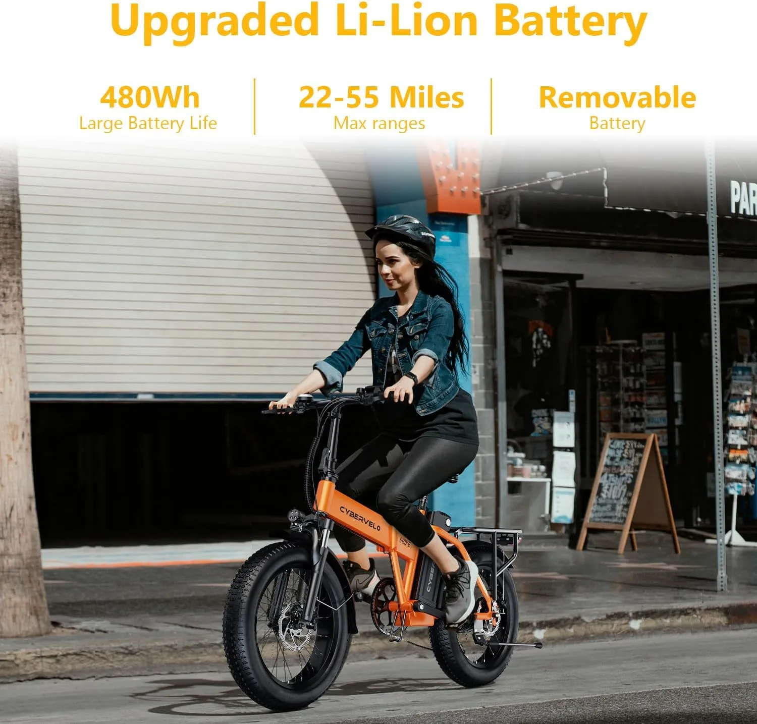 1000W Folding Electric Bike, 48V 20.8AH Large Removable Battery E-Bike, 30 MPH, 80 Miles Max Range, 20" Fat Tire Electric Bike for Adults, Adult Electric Bicycles for Commute