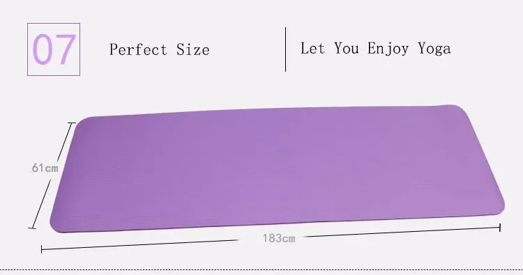10mm Thick Non-Slip Folding Exercise Yoga Mat