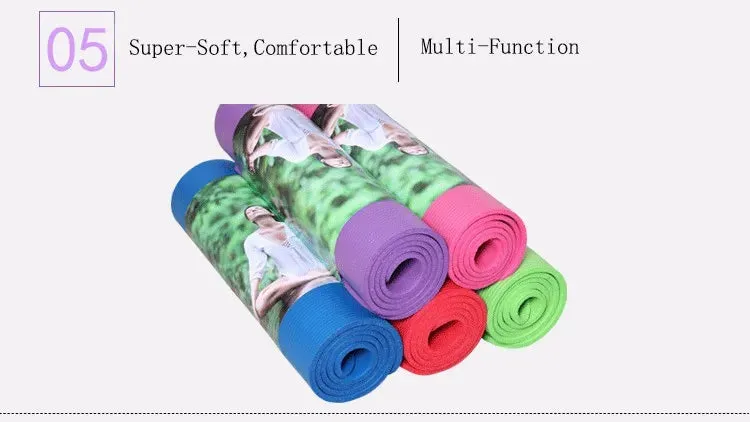 10mm Thick Non-Slip Folding Exercise Yoga Mat