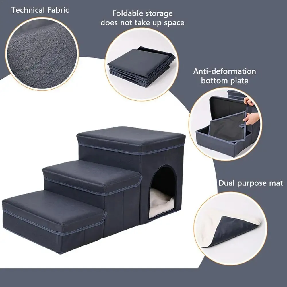 3 Steps Dog Stairs & Kennel