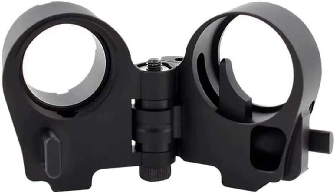 3th Generation Foldable Sling Swivel, Foldable Stock Adapter, Folding Adapter, Hunting Accessory, Black
