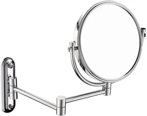 8-Inch Wall-Mounted Makeup Mirror – 7X Magnification, Folding Vanity Mirror with Metal Frame for Bathroom & Bedroom MYTVQRVK