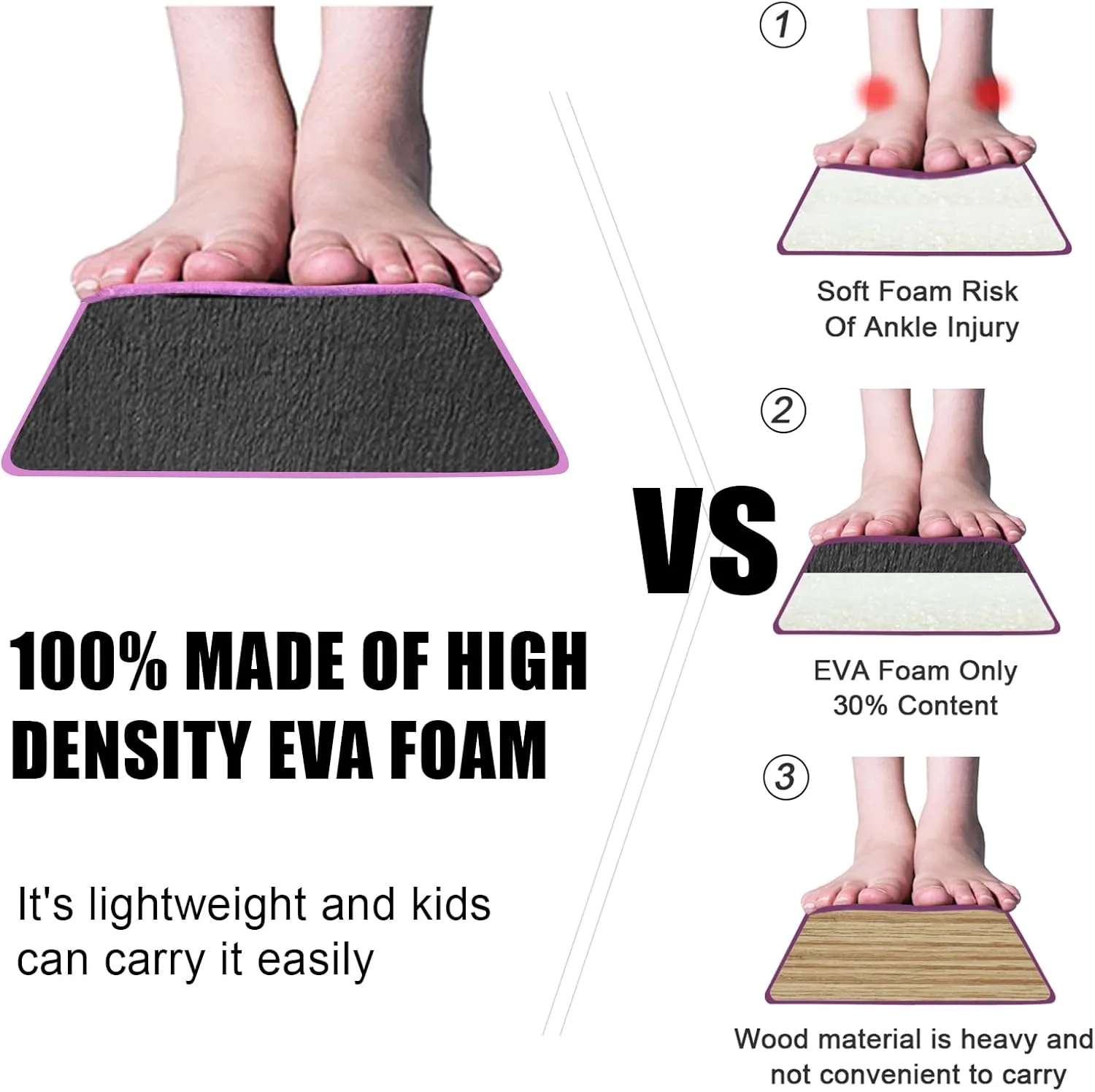 8FT/9FT/9.5FT/10FT Folding Balance Beam, Portable Gymnastics Beam Equipment with Non Slip Rubber Base & Suede Cover for Training/Practice/Professional Home Exercise