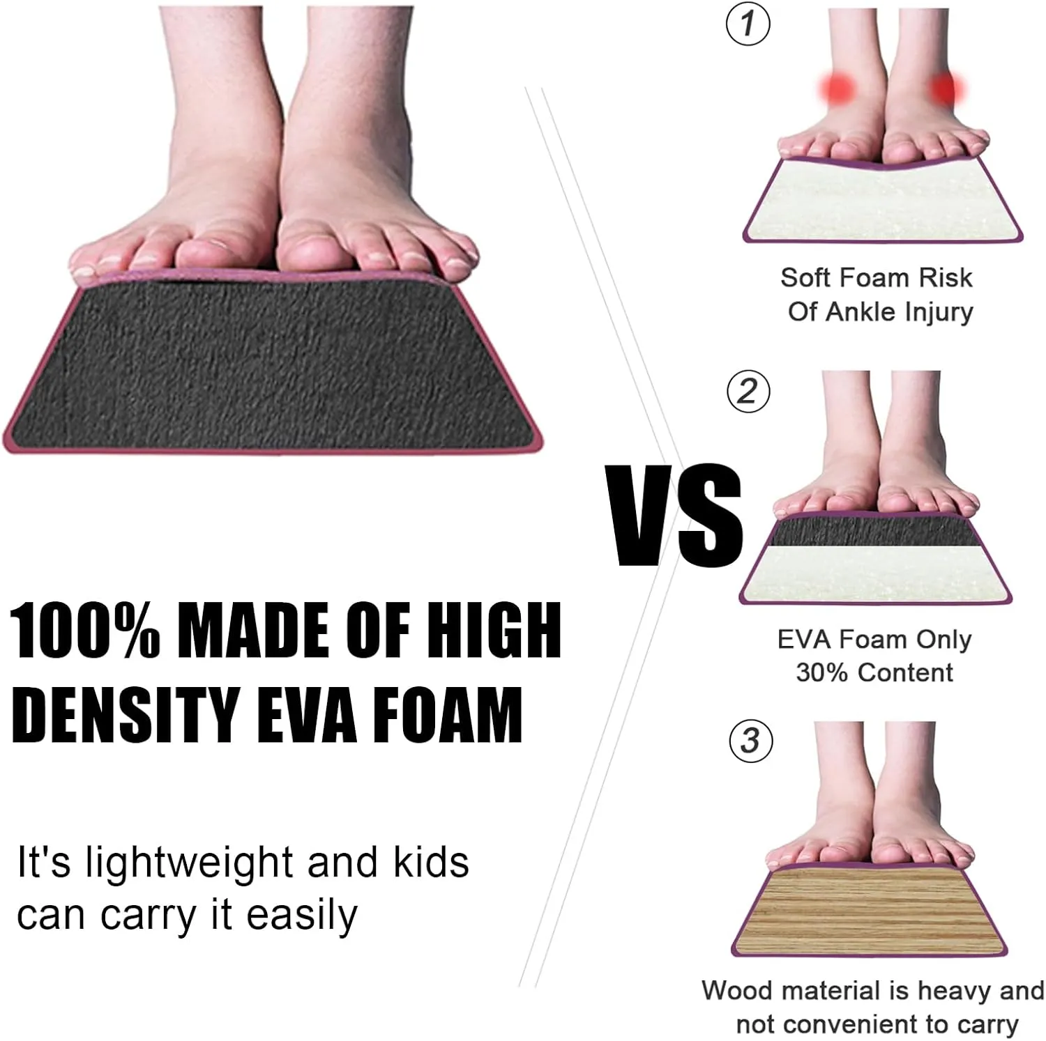 8FT/9FT/9.5FT/10FT Folding Balance Beam, Portable Gymnastics Beam Equipment with Non Slip Rubber Base & Suede Cover for Training/Practice/Professional Home Exercise