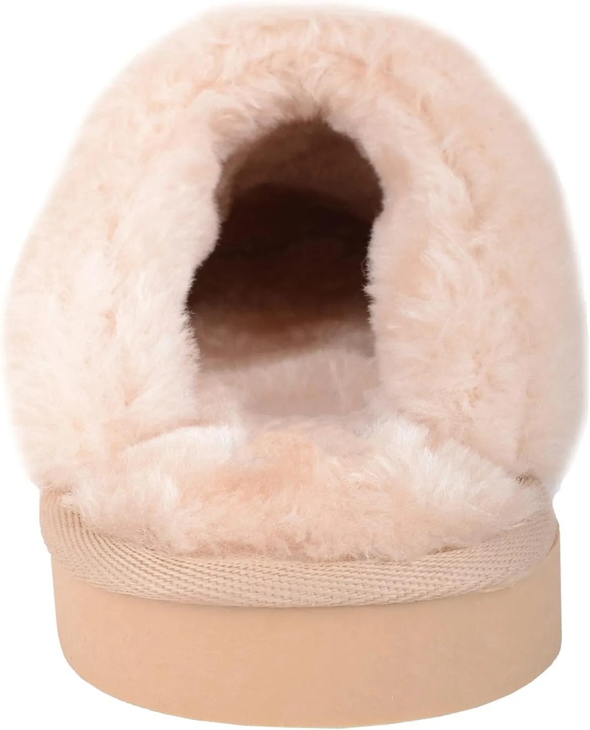 ABSOLUTE FOOTWEAR Womens Slip On Open Back Traditional Tartan Checked Faux Fur Winter Mule Slippers