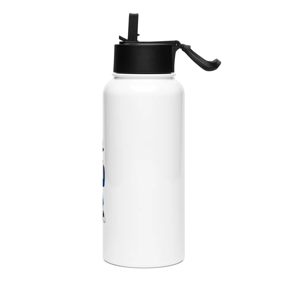 Adventurous Stainless Steel Water Bottle with Straw Lid