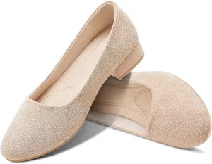 AISFAES Women Pumps Low Chunky Rounded Toe Heels Healed Dress Pumps Elegant Wedges Working Shoes
