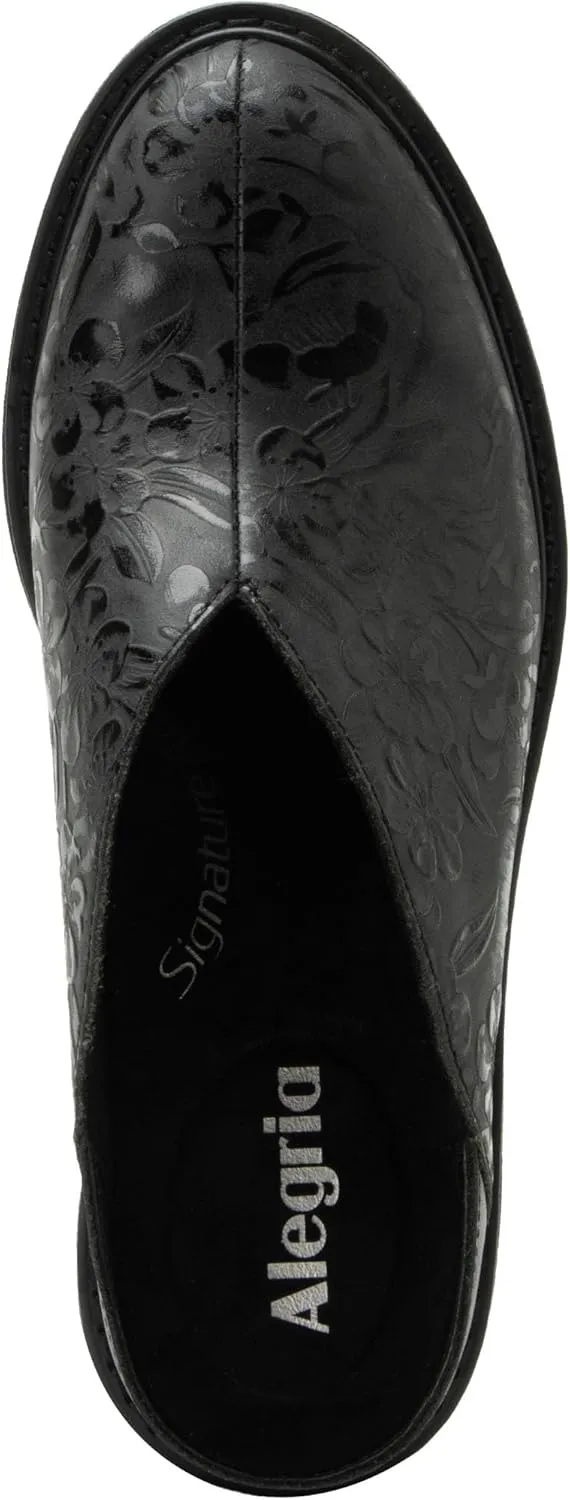 Alegria Women Michy Mule Western Open Back Leather Clog Heel