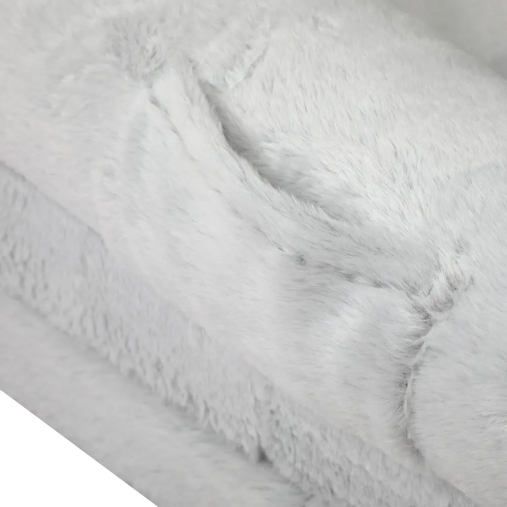 Alopet Foldable Calming Dog Bed Removable Washable Grey