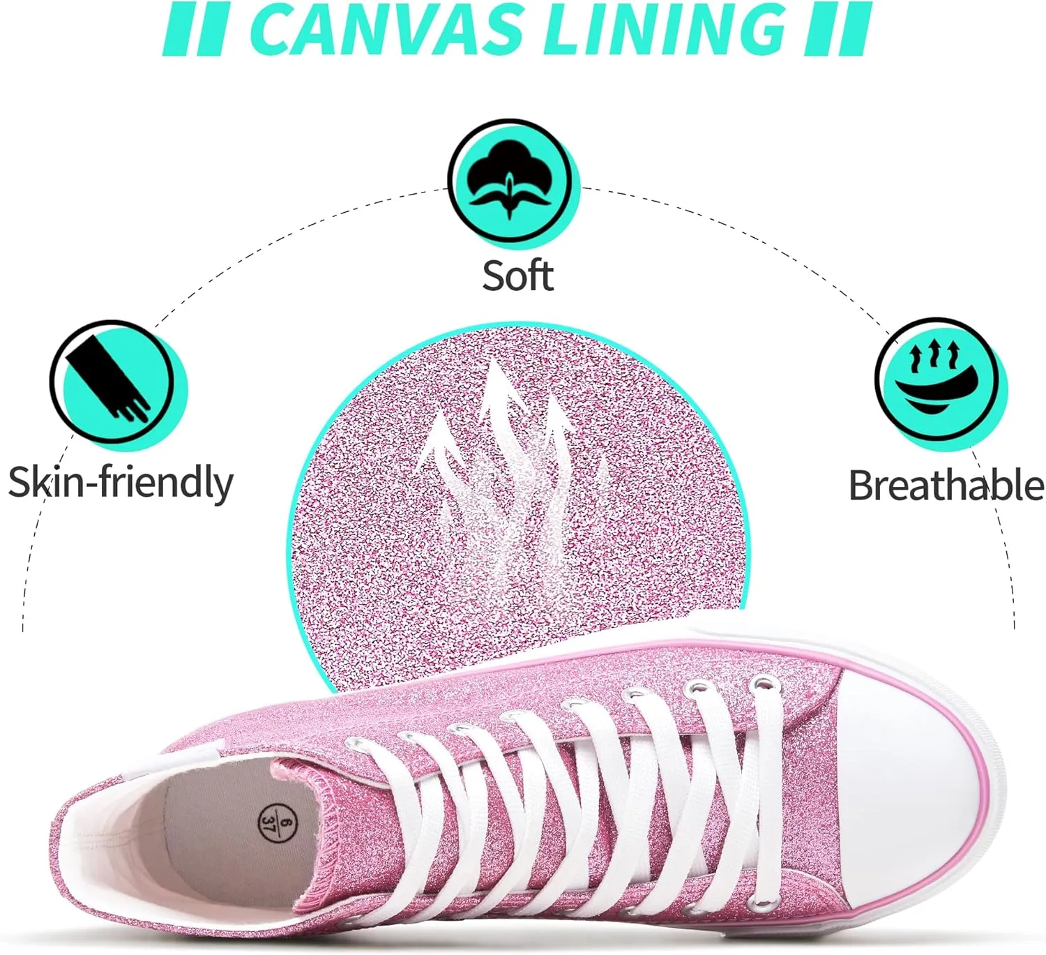 ALTOCIS Glitter Platform Fashion Sneakers,Sparkly Bling Mid Calf Sneaker for Women,Cute Comfortable Platform High Top Sneakers