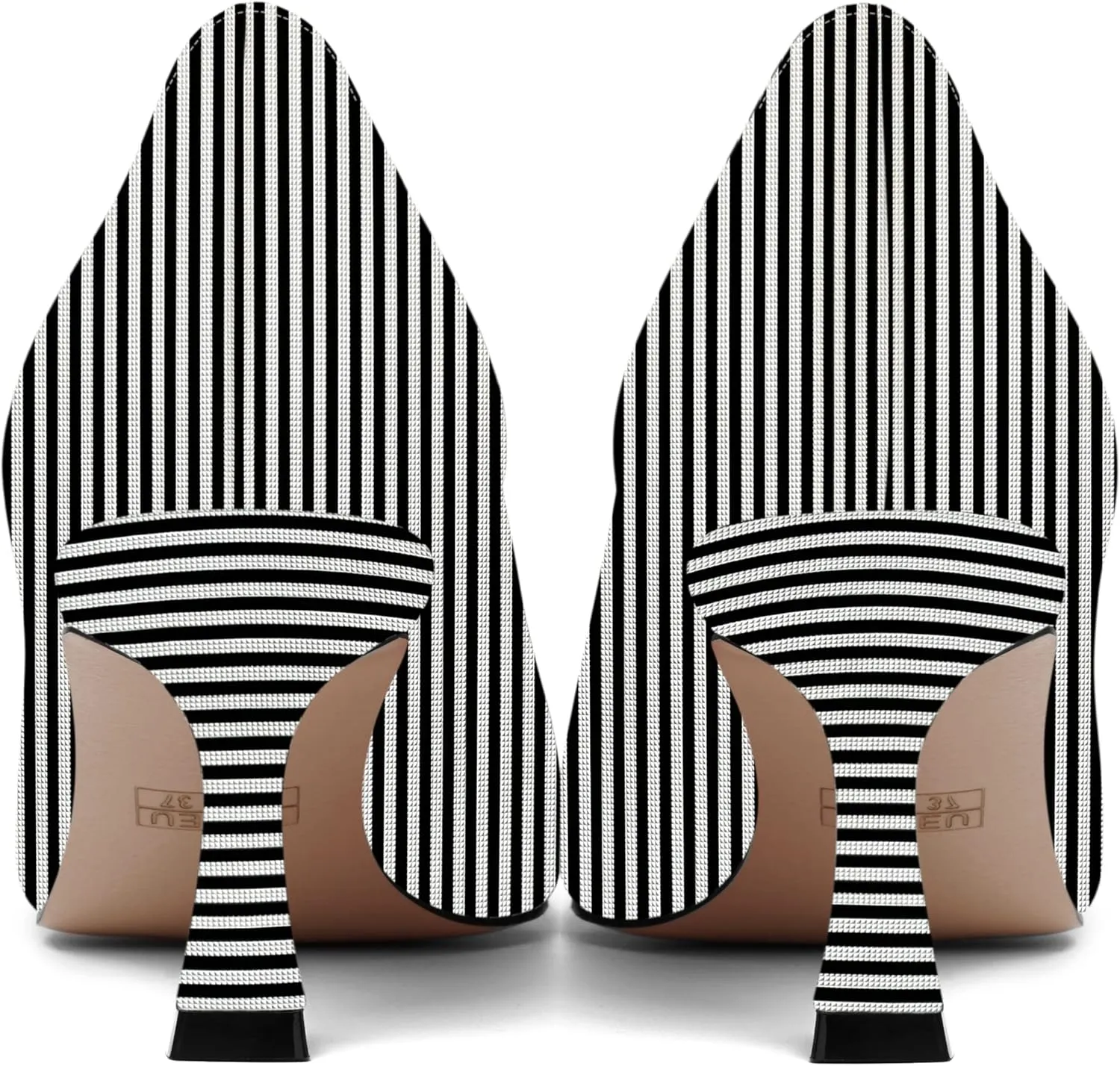 AMBELIGHT Womens Office Slip On Patent Solid Pointed Toe Casual Kitten Mid Heel Pumps Shoes 2.5 Inch