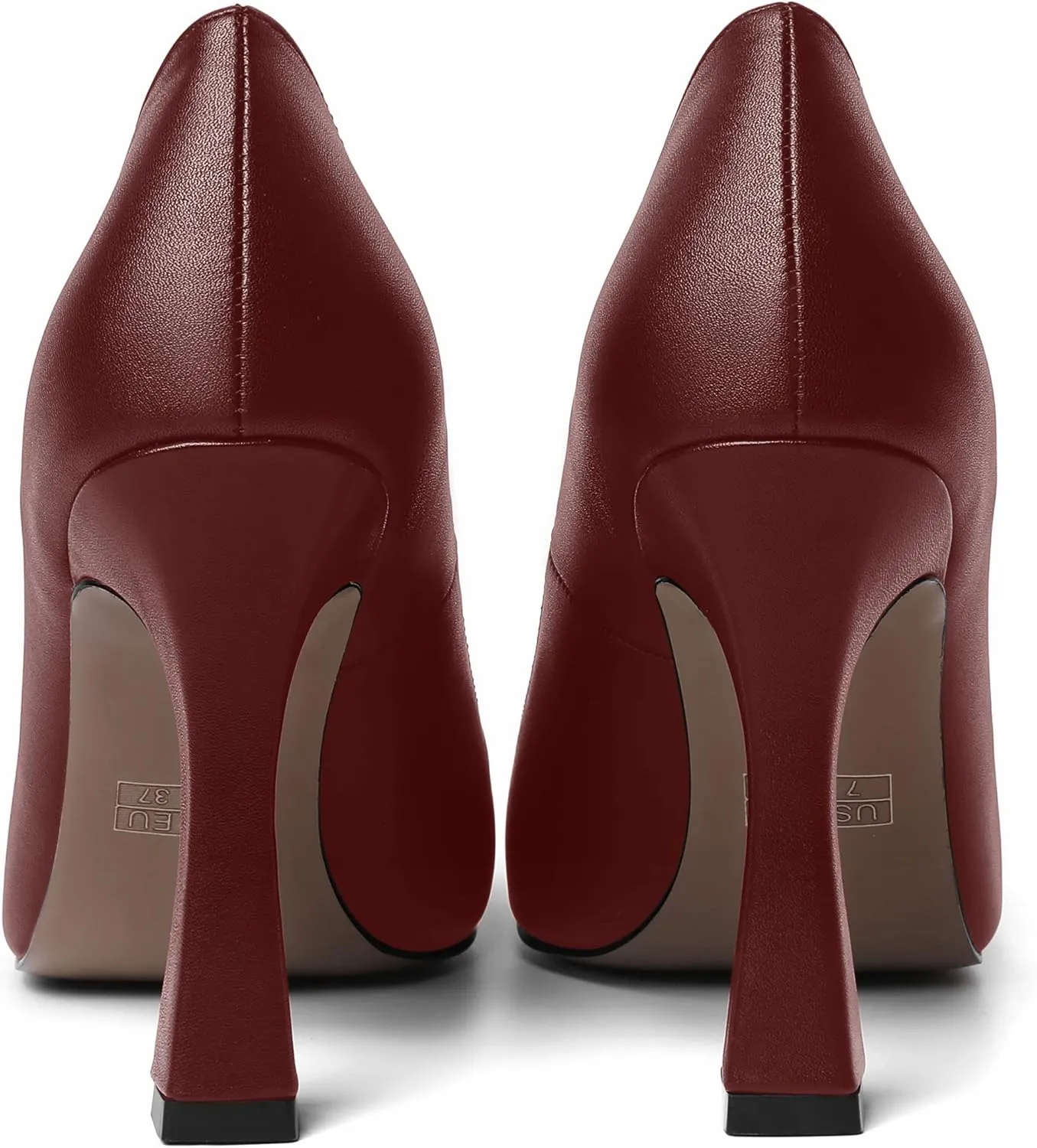 AMBELIGHT Womens Pointed Toe Evening Matte Dress Slip On Solid Stiletto High Heel Pumps Shoes 4 Inch