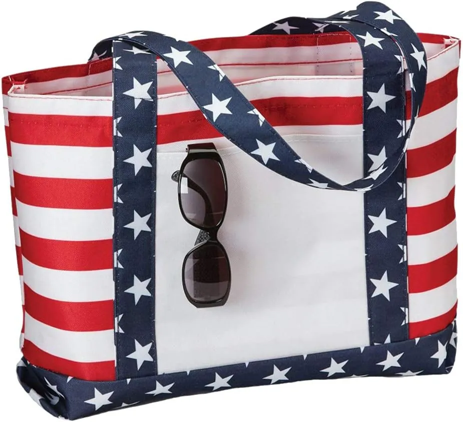 Americana USA Flag Durable Tote Bag