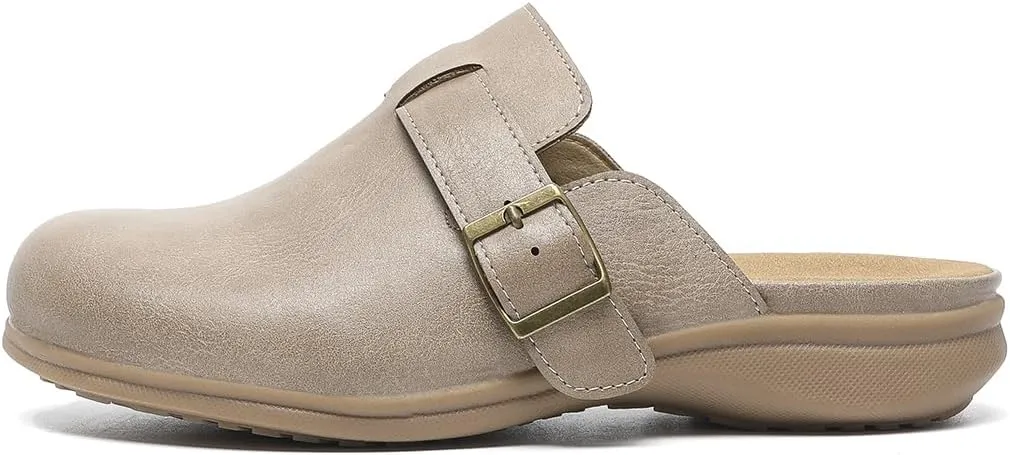 Amoji Women Clogs Slip On Sandals Lady Mule Shoes 711