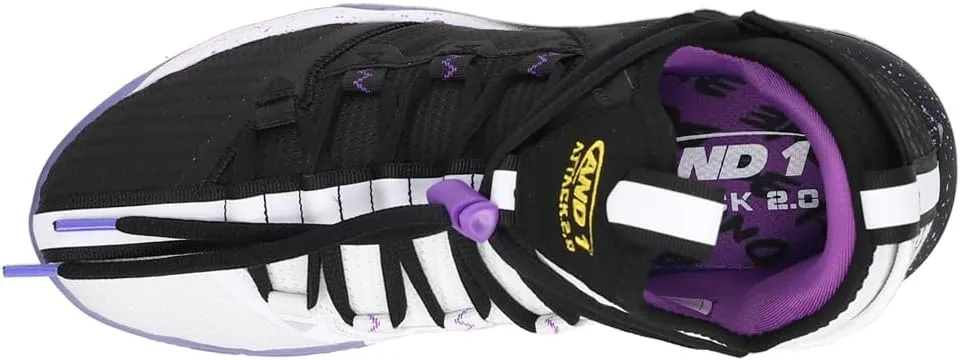 AND1 Attack 2.0 Men’s Basketball Shoes, Indoor or Outdoor, Street or Court