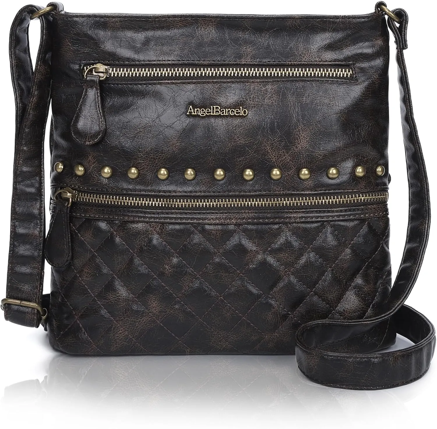 Angel Barcelo Crossbody Bags for Women,Ultra Soft Leather Purses for Women