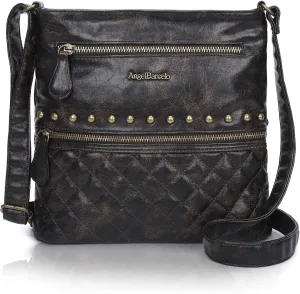 Angel Barcelo Crossbody Bags for Women,Ultra Soft Leather Purses for Women