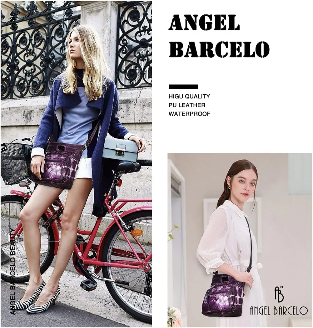 Angel Barcelo Crossbody Bags for Women,Ultra Soft Leather Purses for Women