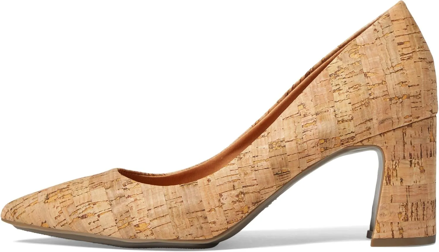 Anne Klein Womens Benedette Padded Insole Faux Leather Pumps