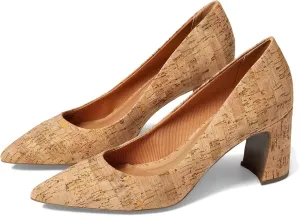 Anne Klein Womens Benedette Padded Insole Faux Leather Pumps