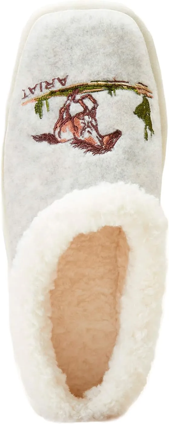 ARIAT Women's Roaming Horse Warm Soft Comfortable Indoor Outdoor Square Toe Indoor Outdoor Slip-on Clog