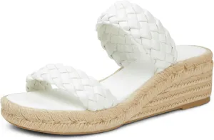 Arromic Women's Platform Wedge Sandals Braided Strap Slide Sandals for Women Casual Slip on Platform Wedges Slides Open Toe Beach Summer Sandals