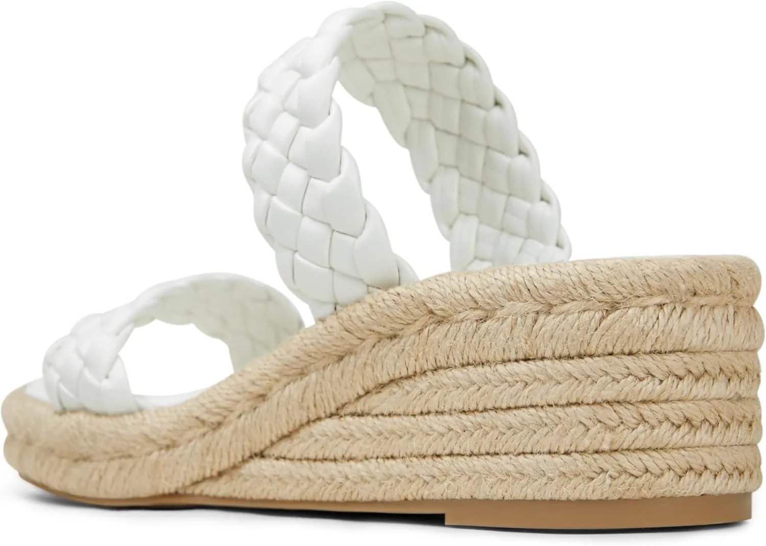 Arromic Women's Platform Wedge Sandals Braided Strap Slide Sandals for Women Casual Slip on Platform Wedges Slides Open Toe Beach Summer Sandals