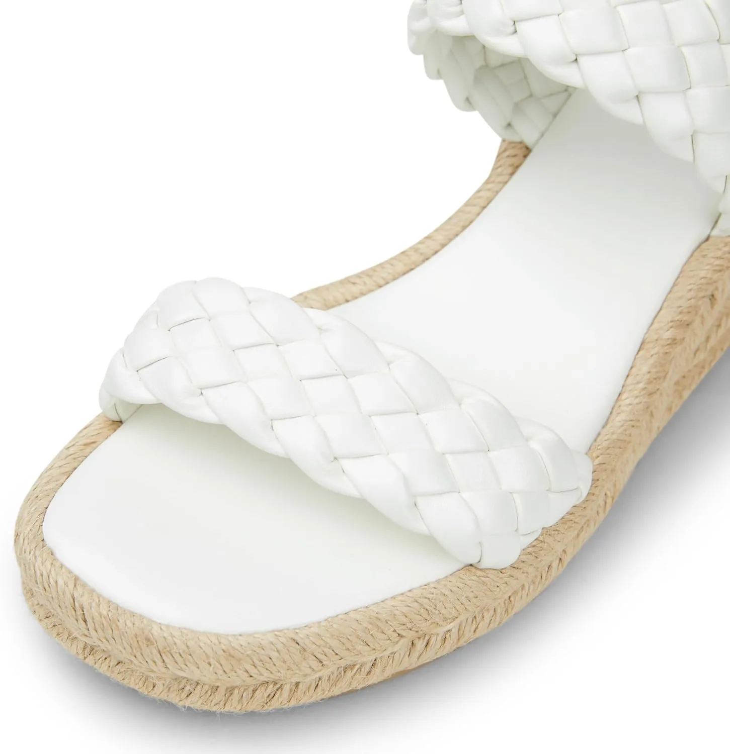 Arromic Women's Platform Wedge Sandals Braided Strap Slide Sandals for Women Casual Slip on Platform Wedges Slides Open Toe Beach Summer Sandals
