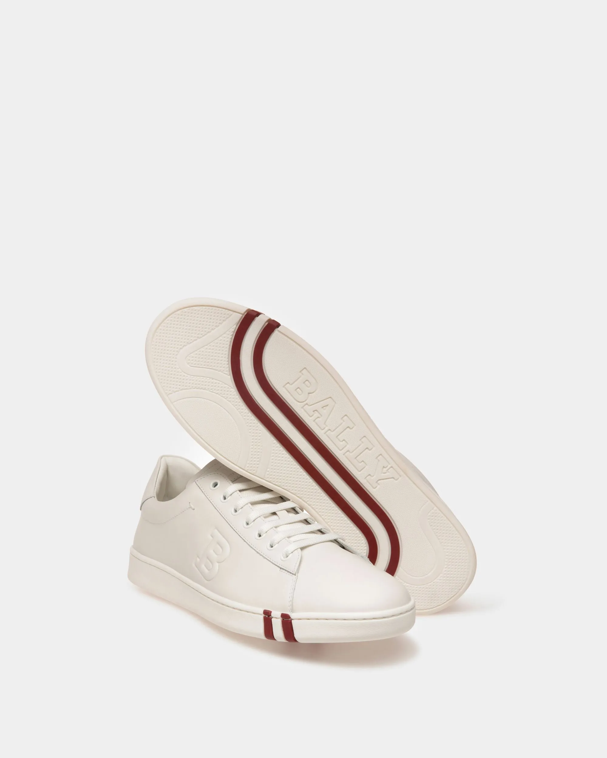 Asher Leather Sneakers In White
