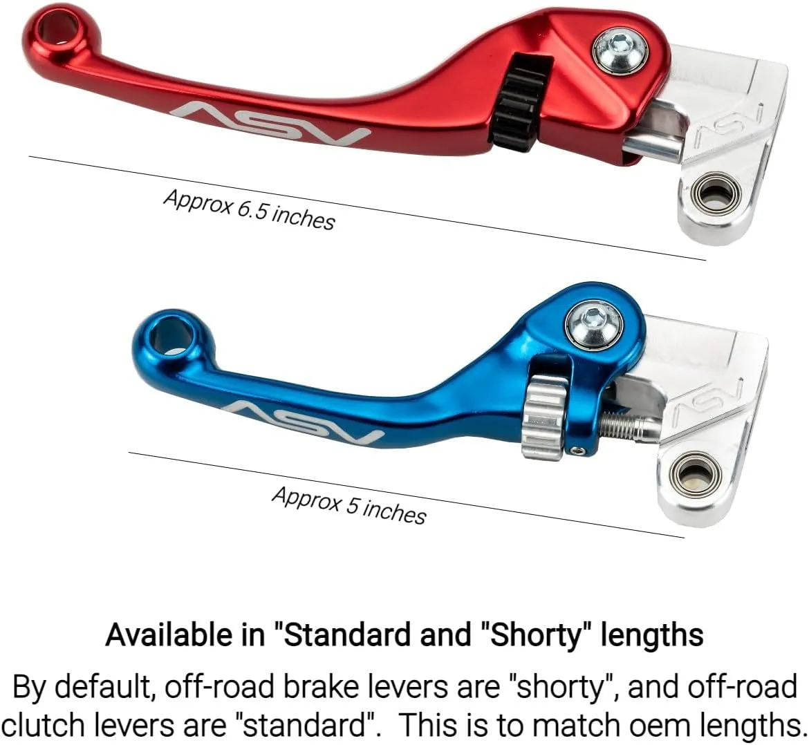 ASV Unbreakable F4 Off-Road Dirt Brake Lever # BDF401 - Black