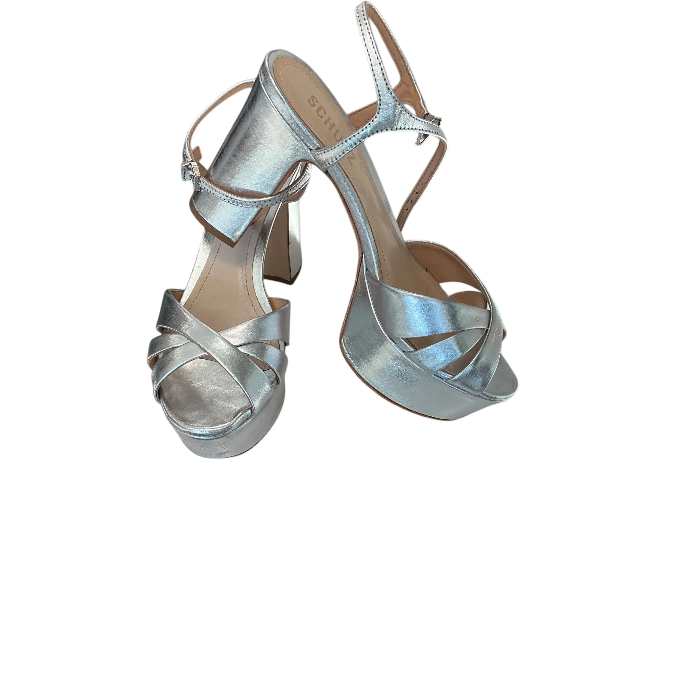 Authentic SIZE 7 Schutz shoes(silver)