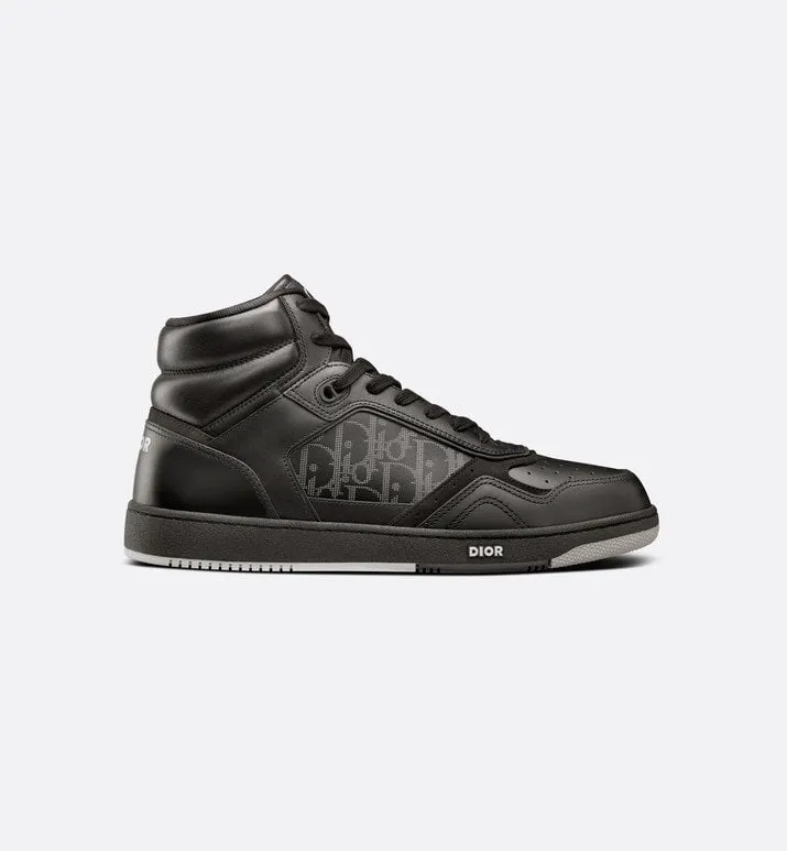 B27 High-Top Sneaker • Black Dior Oblique Galaxy Leather with Smooth Calfskin and Suede