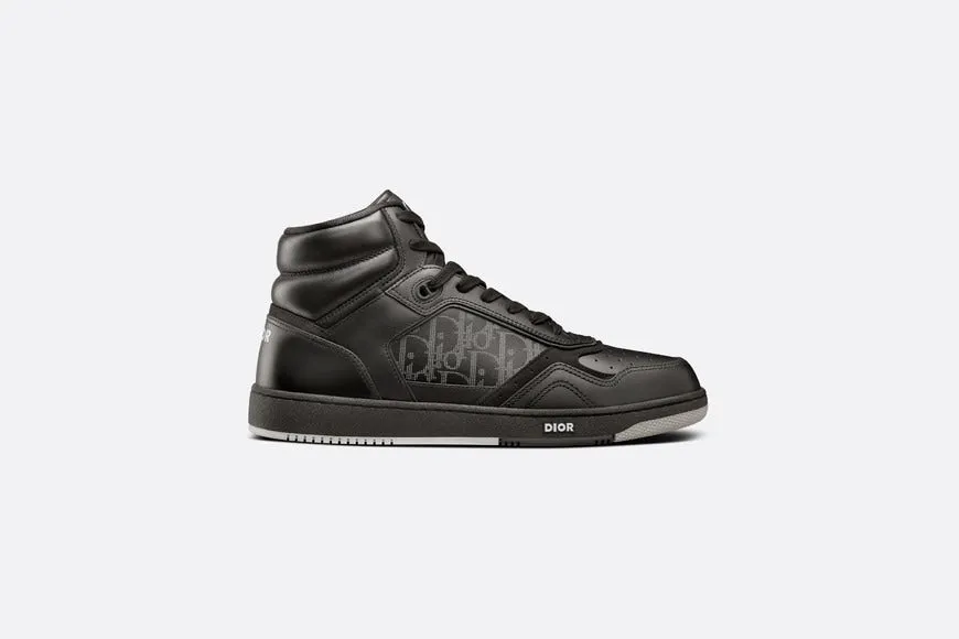 B27 High-Top Sneaker • Black Dior Oblique Galaxy Leather with Smooth Calfskin and Suede
