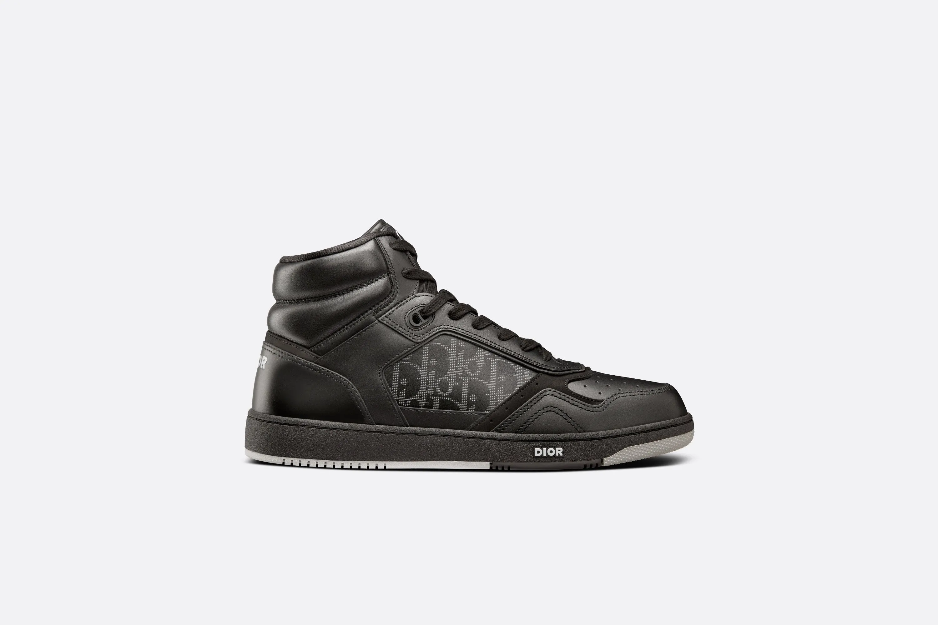 B27 High-Top Sneaker • Black Dior Oblique Galaxy Leather with Smooth Calfskin and Suede