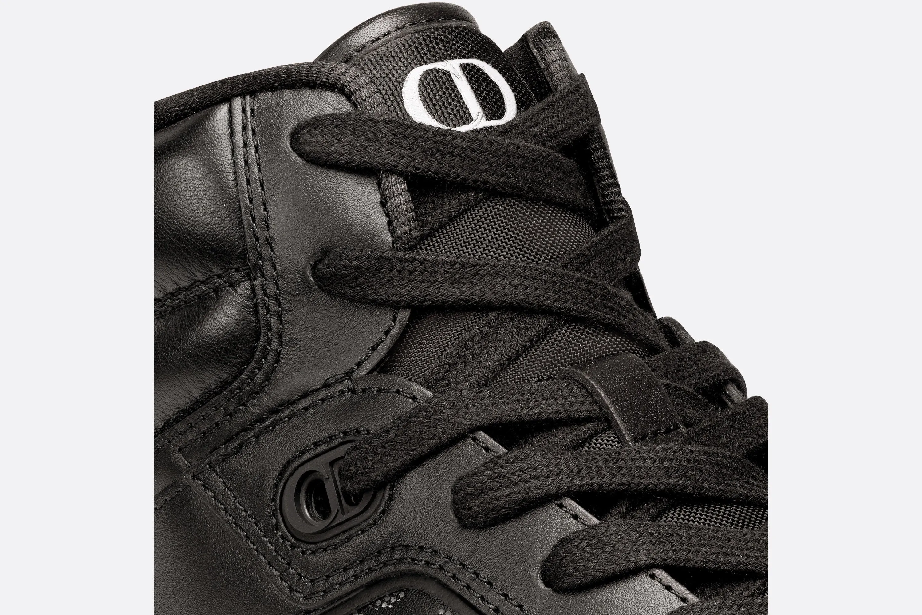 B27 High-Top Sneaker • Black Dior Oblique Galaxy Leather with Smooth Calfskin and Suede