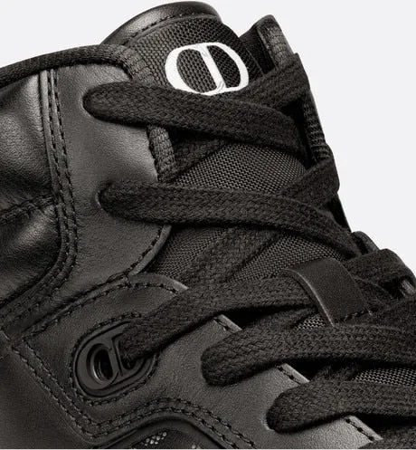 B27 High-Top Sneaker • Black Dior Oblique Galaxy Leather with Smooth Calfskin and Suede