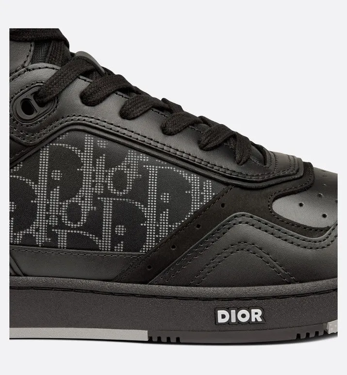 B27 High-Top Sneaker • Black Dior Oblique Galaxy Leather with Smooth Calfskin and Suede