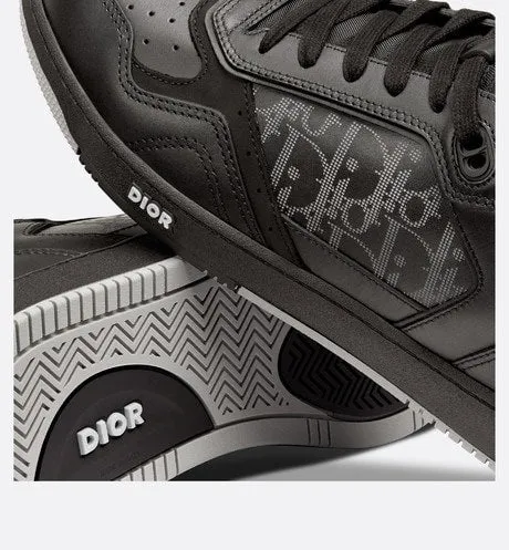 B27 High-Top Sneaker • Black Dior Oblique Galaxy Leather with Smooth Calfskin and Suede