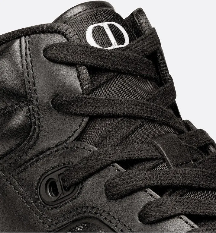 B27 High-Top Sneaker • Black Dior Oblique Galaxy Leather with Smooth Calfskin and Suede