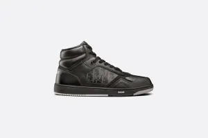 B27 High-Top Sneaker • Black Dior Oblique Galaxy Leather with Smooth Calfskin and Suede