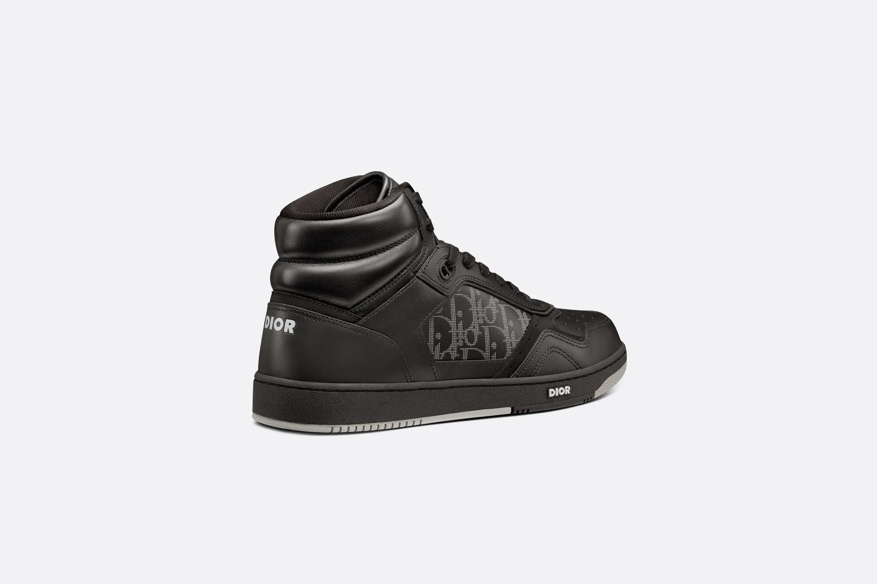B27 High-Top Sneaker • Black Dior Oblique Galaxy Leather with Smooth Calfskin and Suede