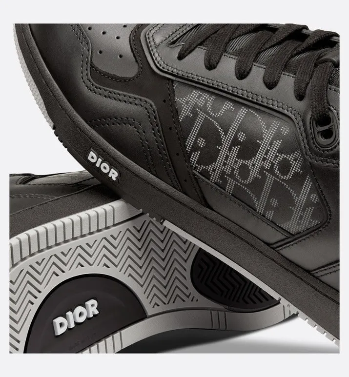B27 High-Top Sneaker • Black Dior Oblique Galaxy Leather with Smooth Calfskin and Suede
