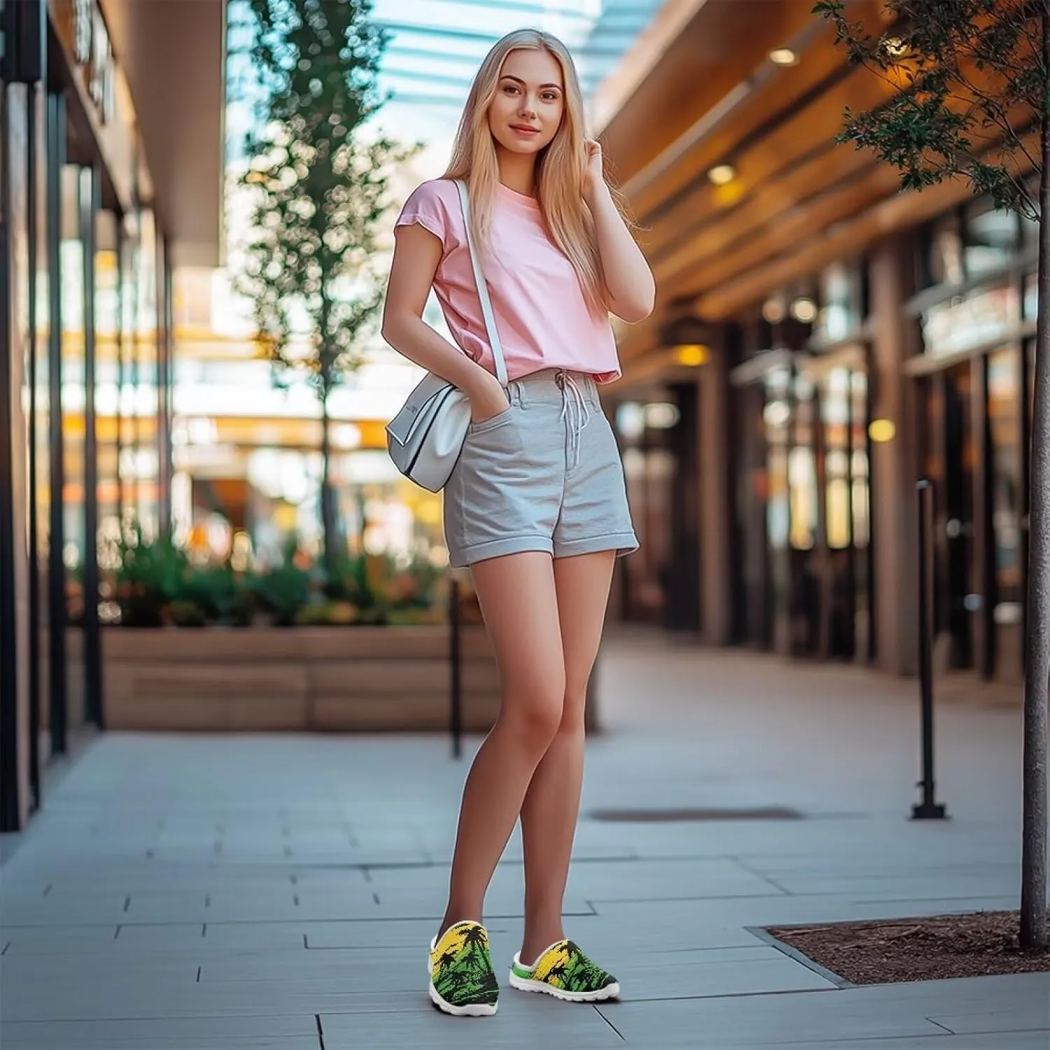 Backless Mesh Slip-On Mule Shoes for Women - Light, Comfort, Non-Slip, Easy Wear for Walking, Camping