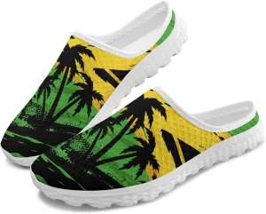 Backless Mesh Slip-On Mule Shoes for Women - Light, Comfort, Non-Slip, Easy Wear for Walking, Camping