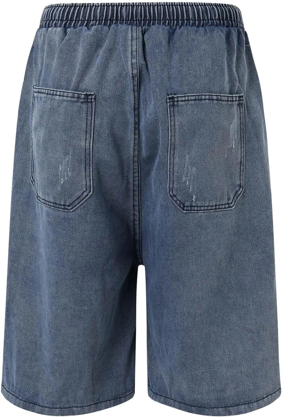 Baggy Jean Shorts for Men Casual Summer Loose Fit Hip Hop Skateboard Denim Shorts 2025 Trendy Streetwear