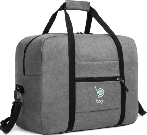 Bago Personal Item Travel Bag For Airlines - Fits As 18x14x8 inches Travel Bag Spirit & Frontier Airlines - Foldable Duffle Bag For Travel - Personal Item Bag Small Carry On Bag For Air Travel