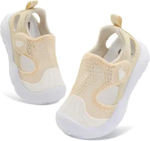 BARERUN Toddler Water Shoes Boys Girls Qucik Dry Breathable Kids Water Shoes Wide Adjustable Instep Water Sandals for Beach Swim Pool Non Slip Flexible Barefoot Sport Aqua Shoes