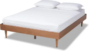 Baxton Studio Platform, King, Ash walnut