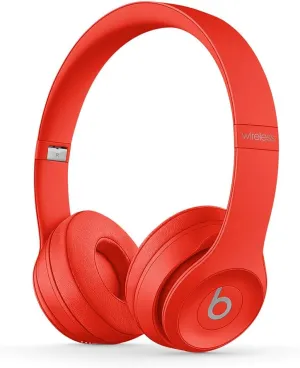Beats Solo3 Wireless On-Ear Headphones - Apple W1 Headphone Chip, Class 1 Bluetooth, 40 Hours of Listening Time - (Product) RED (Previous Model)