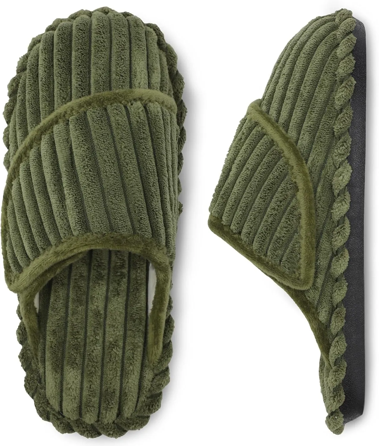Besroad Womens Slippers Wide Diabetic Shoes Adjustable House Slippers Memory Foam Bedroom Shoes Arthritis Edema Indoor Outdoor